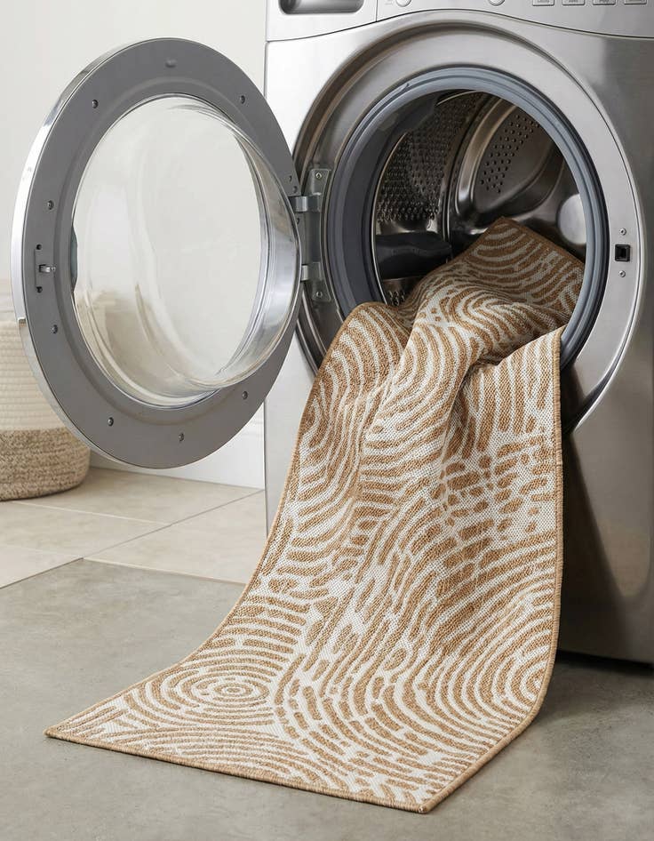 Detail image of  2' x 8'  Washable Modern Indoor / Outdoor Runner Rug