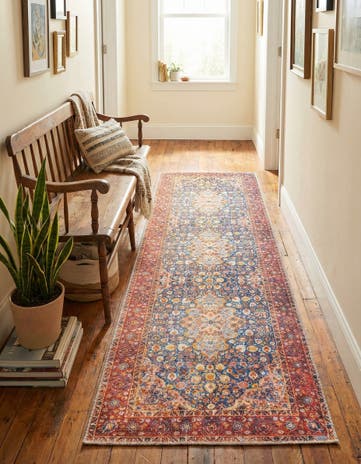 2' x 6' Washable Timeless Runner Rug