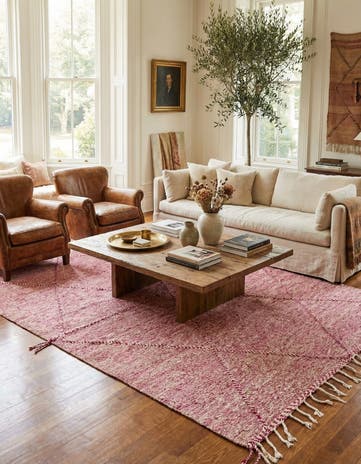 7' 5 x 11' 7 Hand Knotted Moroccan Wool Rug