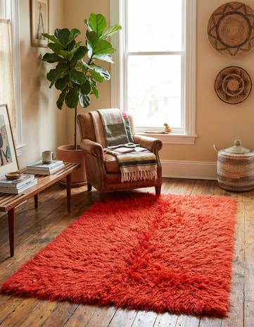 2' 8 x 5' Hand Knotted Moroccan Wool Rug
