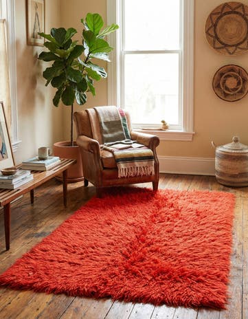 2' 8 x 5' Hand Knotted Moroccan Wool Rug