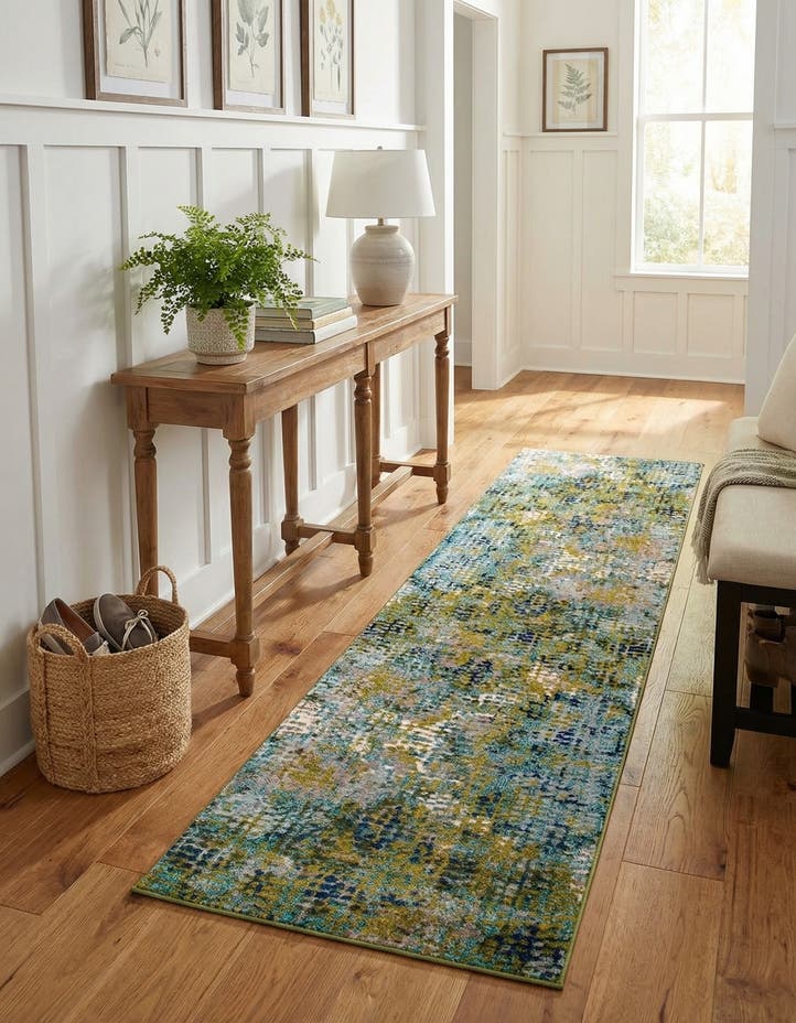 2' 7 x 10' Washable Theia Runner Rug