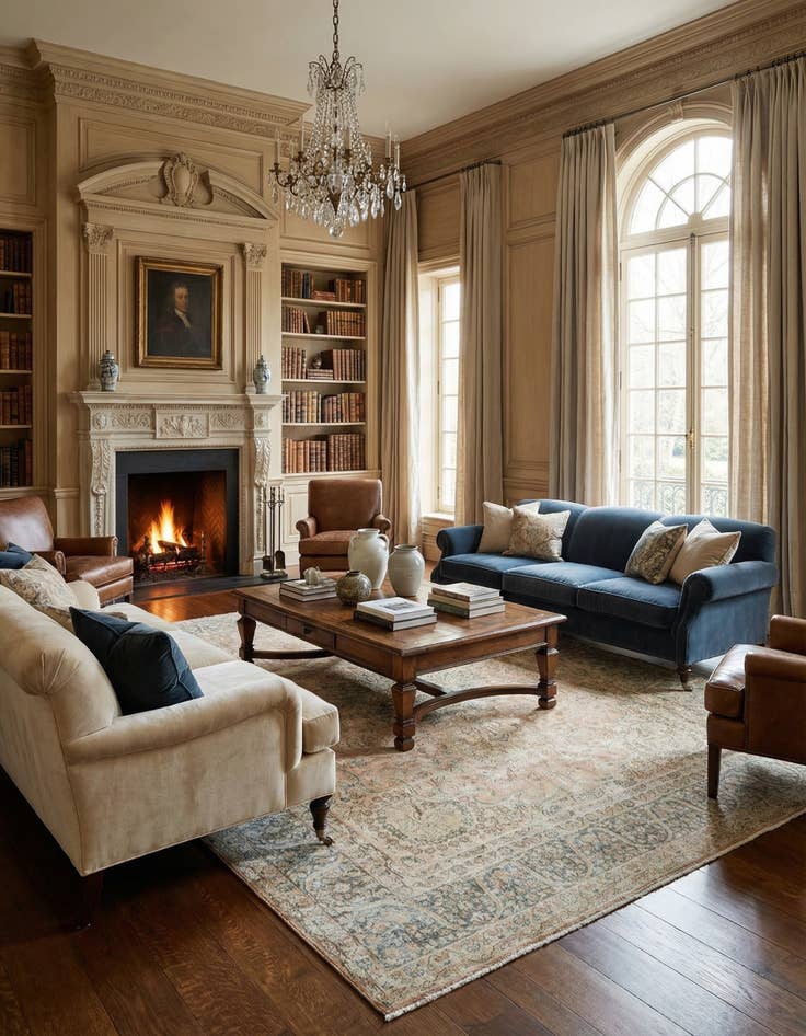 Detail image of 9' 8 x 13' Vintage Royal Wool Rug