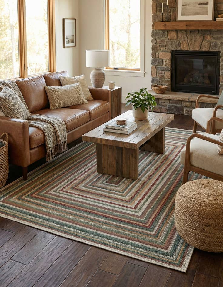 Detail image of  6' x 9'  Washable Baja Indoor / Outdoor Rug