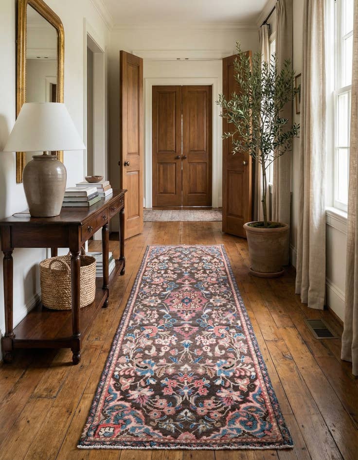 Detail image of 2' 6 x 8' 10  Hand Knotted Ultra Vintage Persian Wool Runner Rug