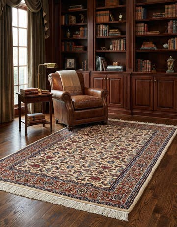 4' x 6' Hand Knotted Bidjar Wool Rug