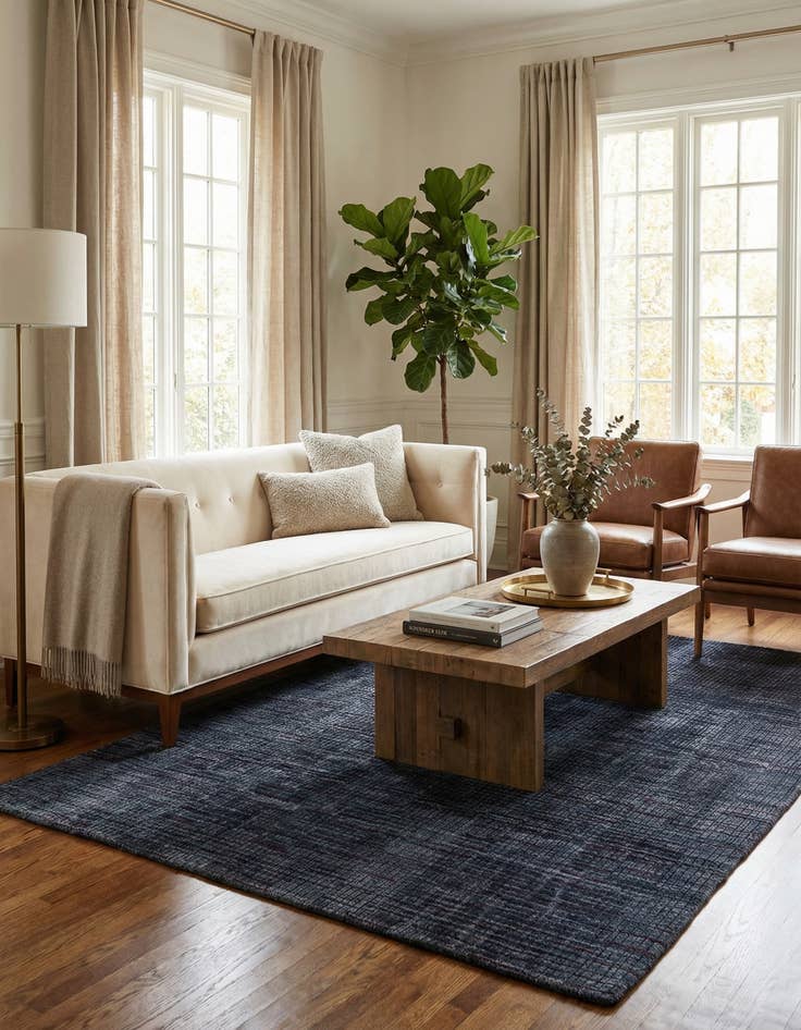 Detail image of  6' 4 x 9' 9  Hand Knotted Darya Wool Rug