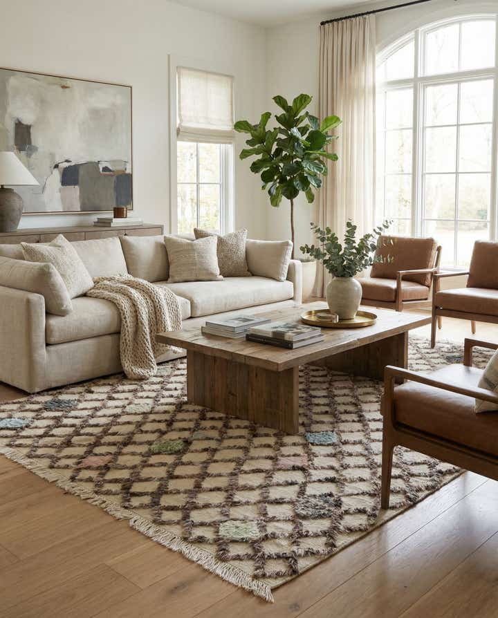 6' 6 x 10' 4 Hand Knotted Darya Wool Rug