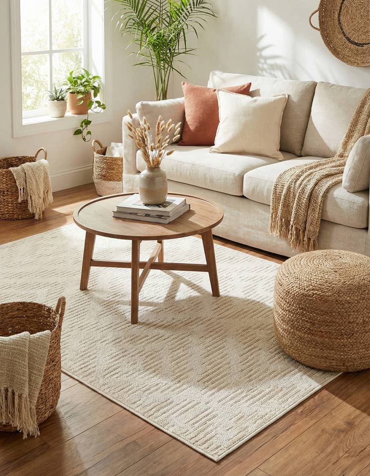 Detail image of 4' x 6'  Washable Sabrina Soto Indoor / Outdoor Rug