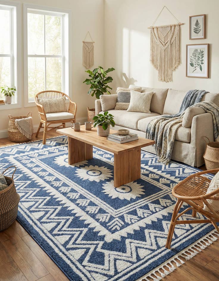 Detail image of  9' 6 x 14' 3 Boho Rug