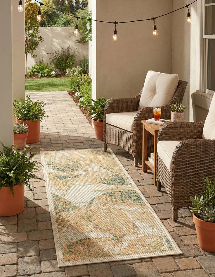 Detail image of 2' x 4'  Washable Baja Indoor / Outdoor Runner Rug