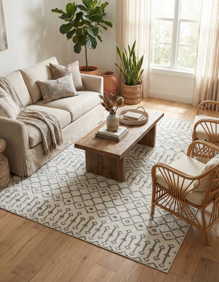 Detail image of  7' x 10' Kasbah Trellis Rug