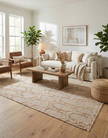 4' 9 x 7' 9 Hand Knotted Luna Rug