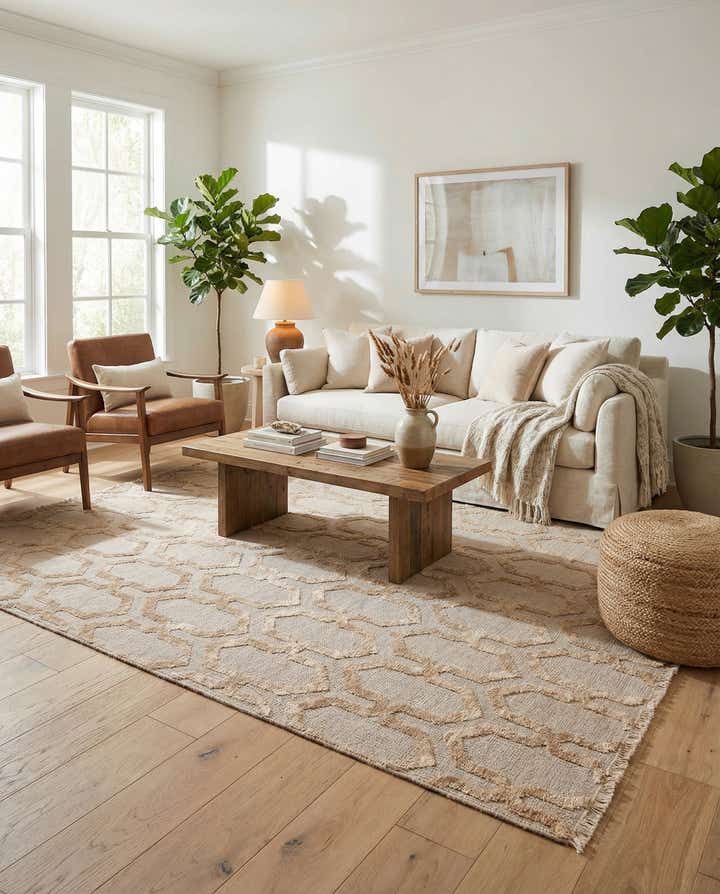 4' 9 x 7' 9 Hand Knotted Luna Rug
