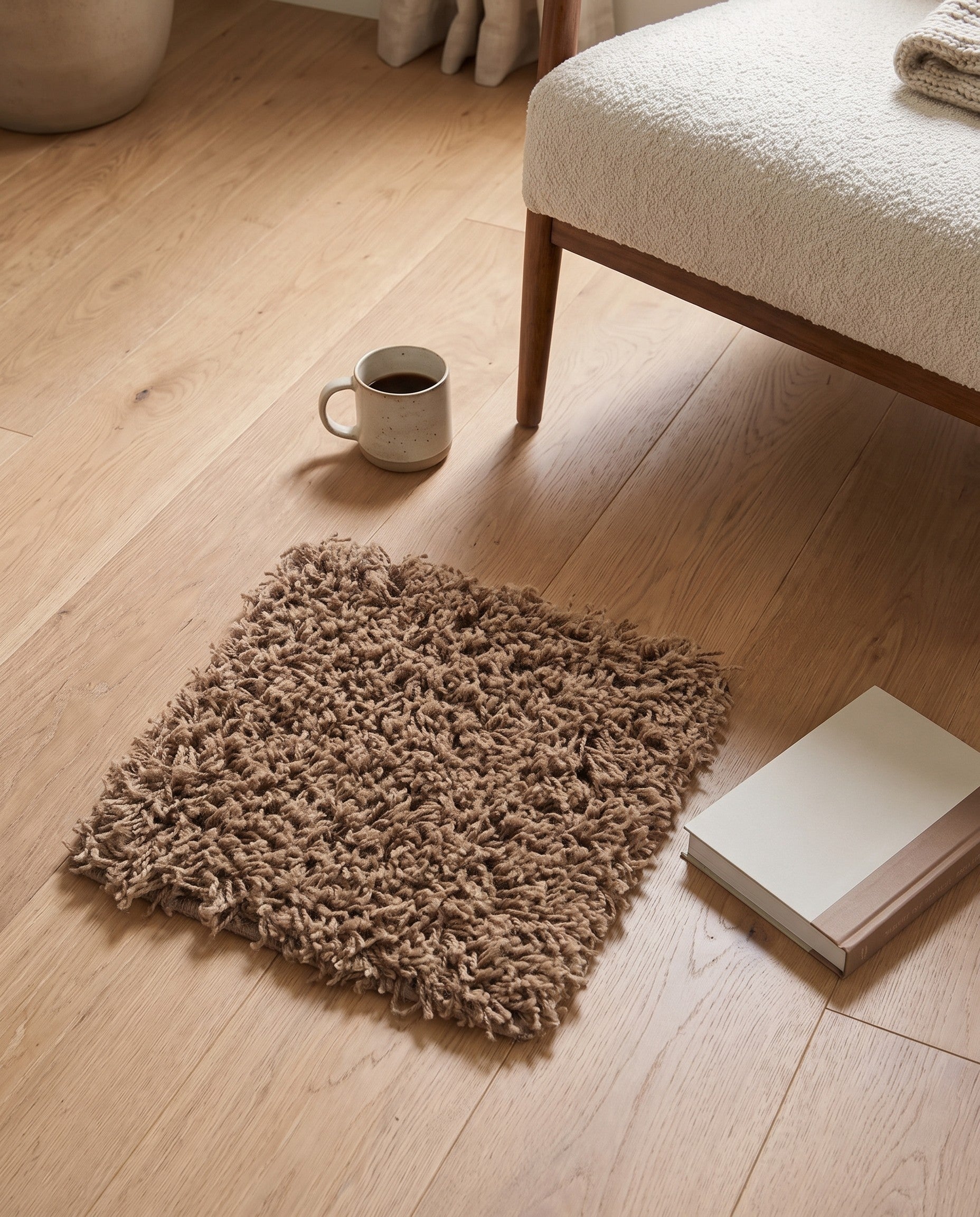 1' x 1' Solid Shag Sample Rug