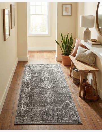Dark Gray Monte Carlo Runner Rug