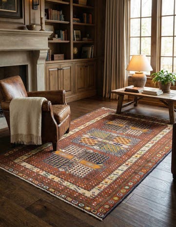 4' 1 x 5' 6 Hamedan Rug