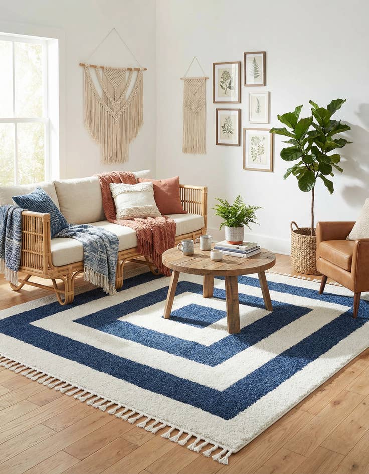 Detail image of  7' 10 x 7' 10 Boho Square Rug