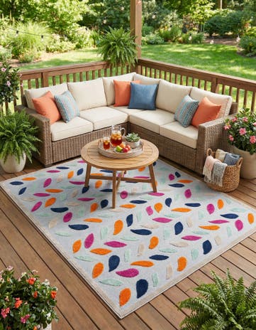 7' 10 x 10' Easy-Clean Aruba Indoor / Outdoor Rug
