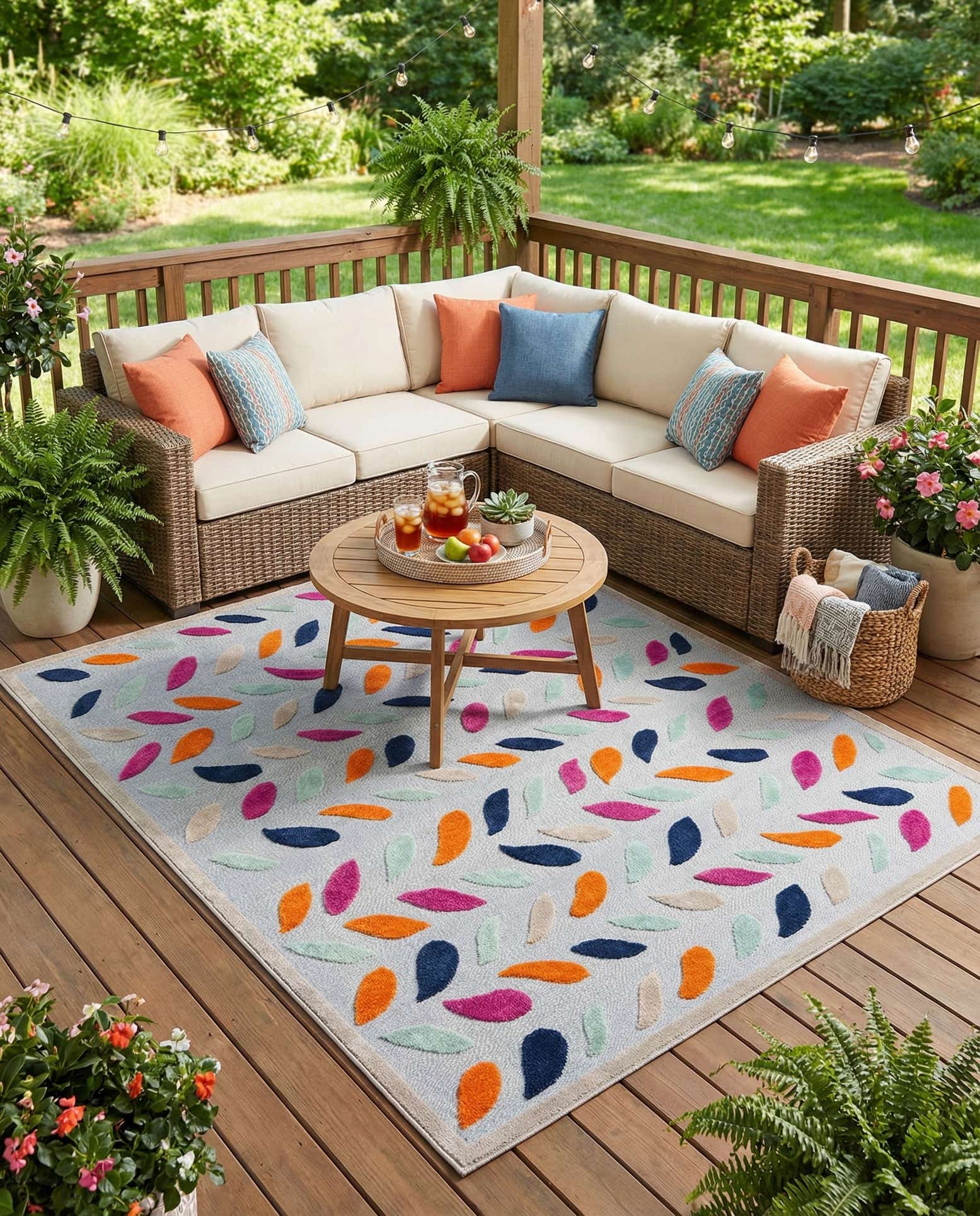 7' 10 x 10' Easy-Clean Aruba Indoor / Outdoor Rug