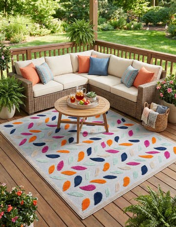 7' 10 x 10' Easy-Clean Aruba Indoor / Outdoor Rug