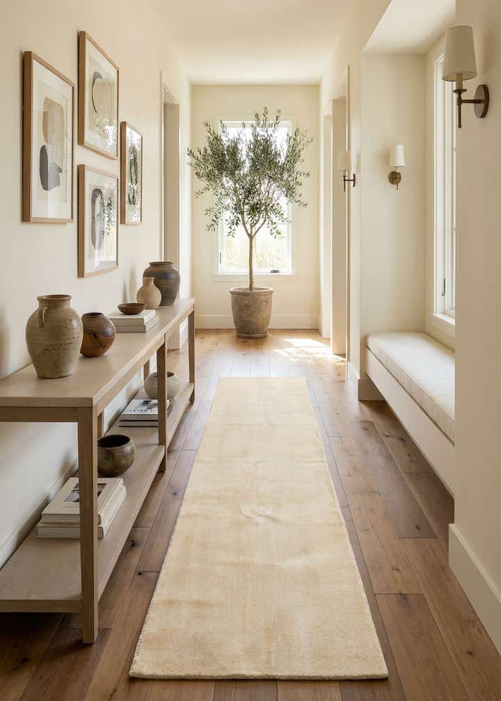 2' 6 x 12' Hand Knotted Modern Ziegler Runner Rug