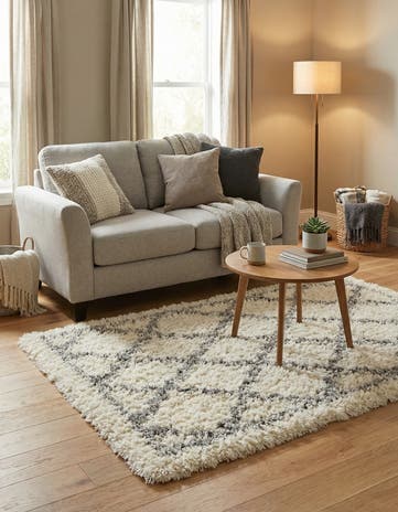 Pearl Infinity Shag Rug