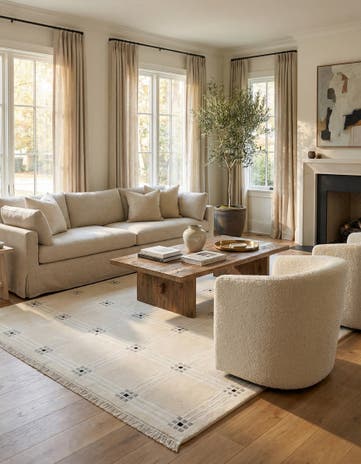 6' 5 x 9' 10 Hand Knotted Darya Wool Rug