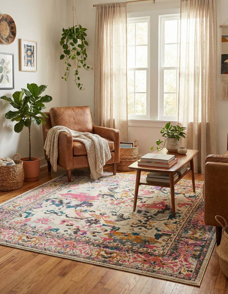 Detail image of 8' x 8' Aria Square Rug