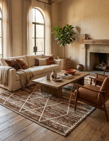 6' 5 x 9' 5 Hand Knotted Moroccan Wool Rug