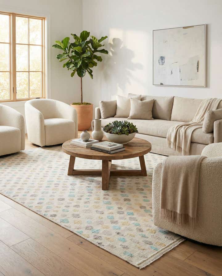 8' 9 x 12' 7 Hand Knotted Darya Wool Rug