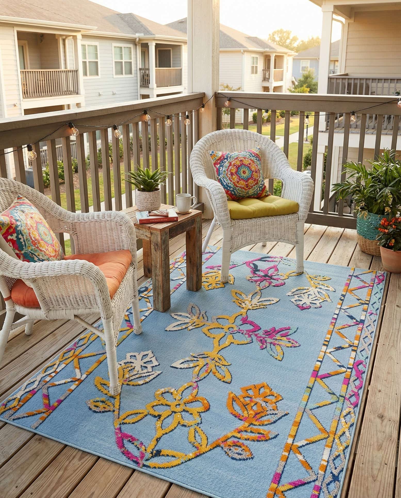 5' 3 x 7' 7 Easy-Clean Indoor / Outdoor Rug