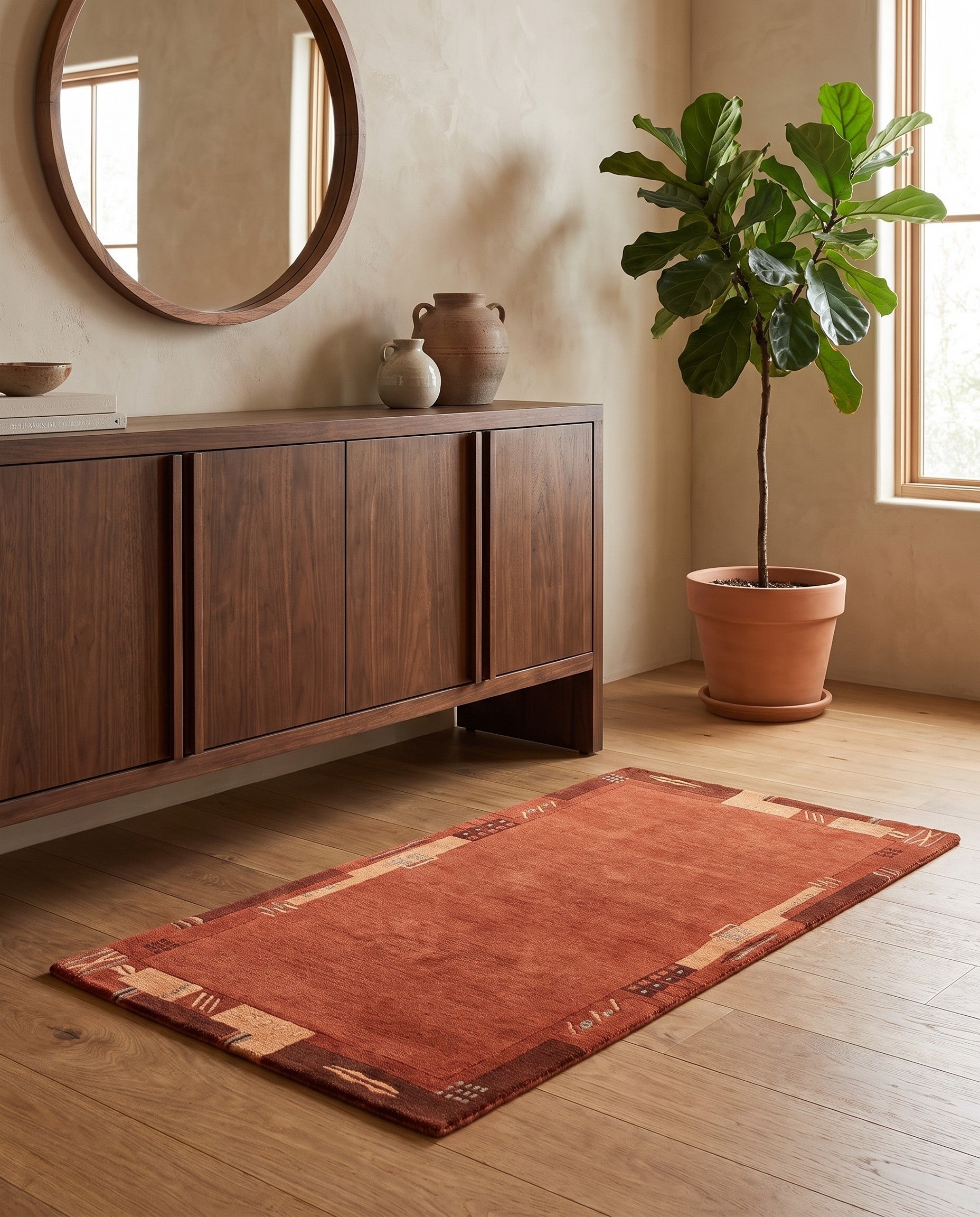 2' 5 x 4' 8 Hand Knotted Nepal Wool Rug
