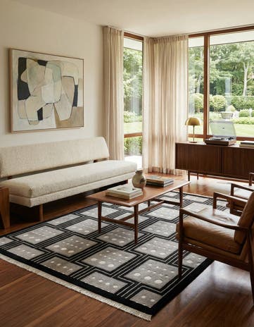 5' 7 x 7' 10 Hand Knotted Darya Wool Rug