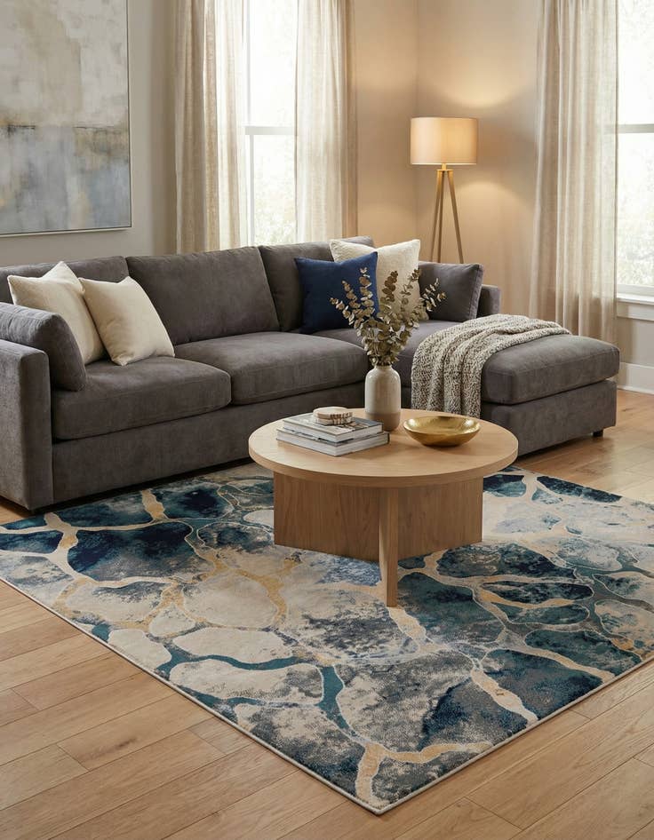 Detail image of 6' x 6' Ethereal Square Rug