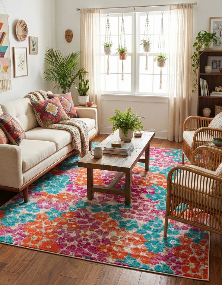 Detail image of 7' 10 x 10' Azalea Rug