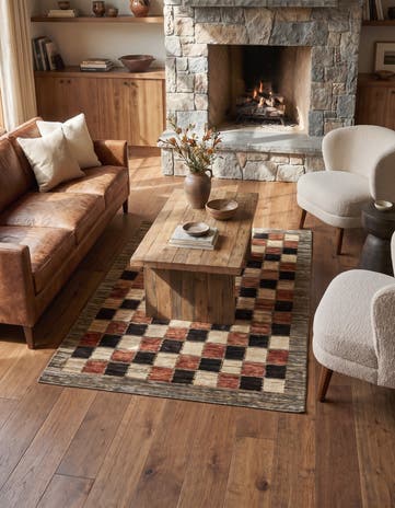 4' 7 x 6' 8 Hand Knotted Modern Ziegler Oriental Rug