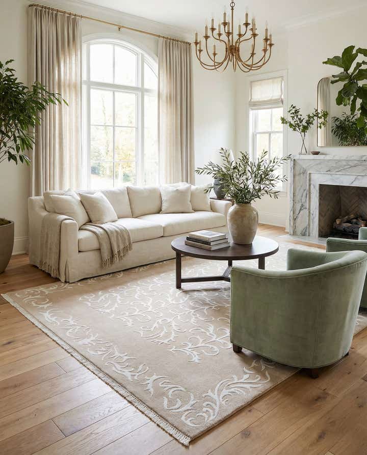 6' 9 x 9' 5 Hand Knotted Darya Rug