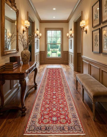 3' 3 x 16' 1 Kashan Runner Rug