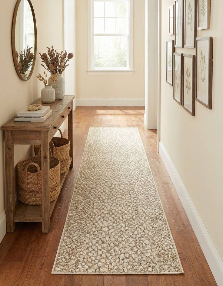 Detail image of 2' 7 x 12'  Washable Safari Indoor / Outdoor Runner Rug