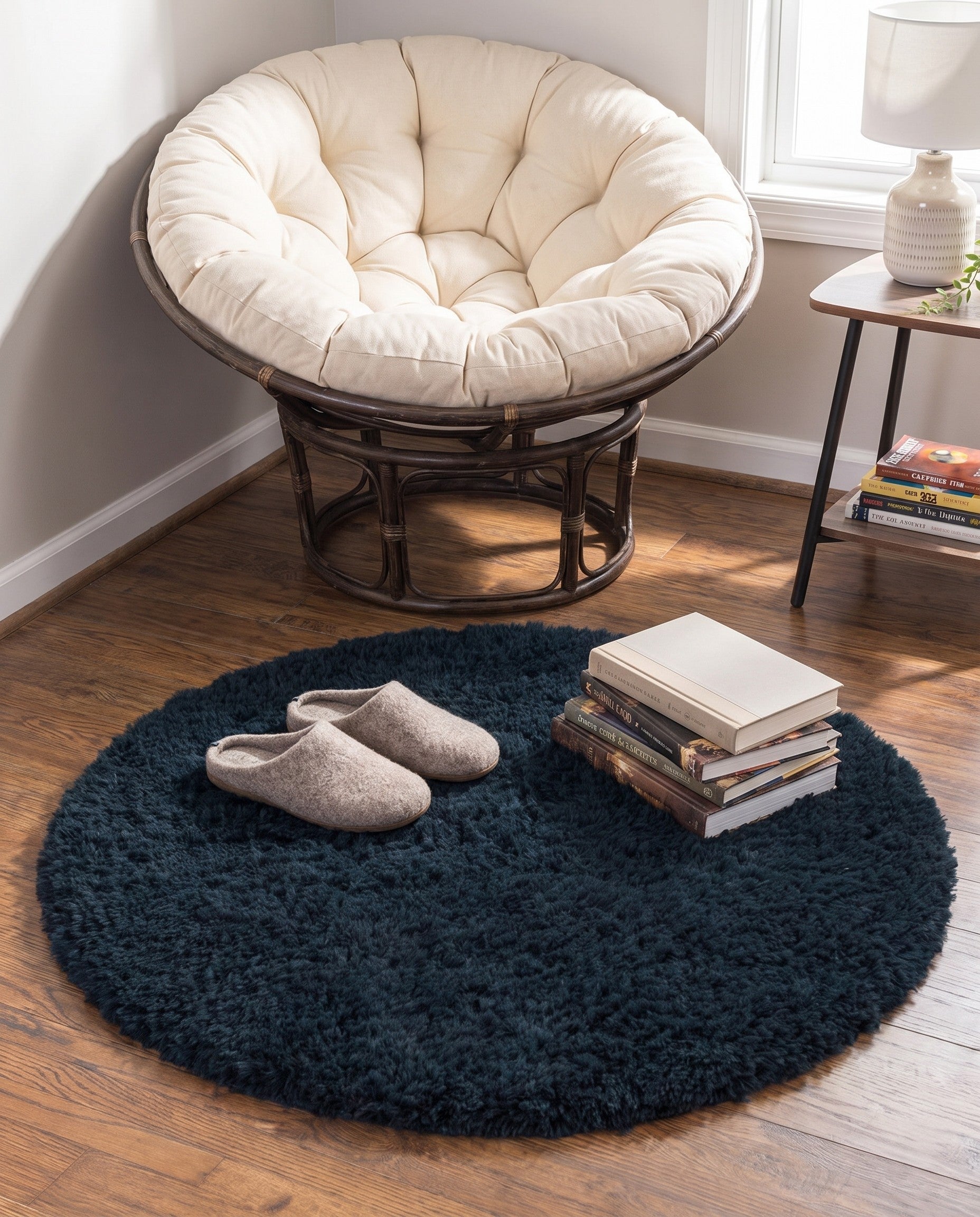 3' 3 x 3' 3 Infinity Shag Round Rug