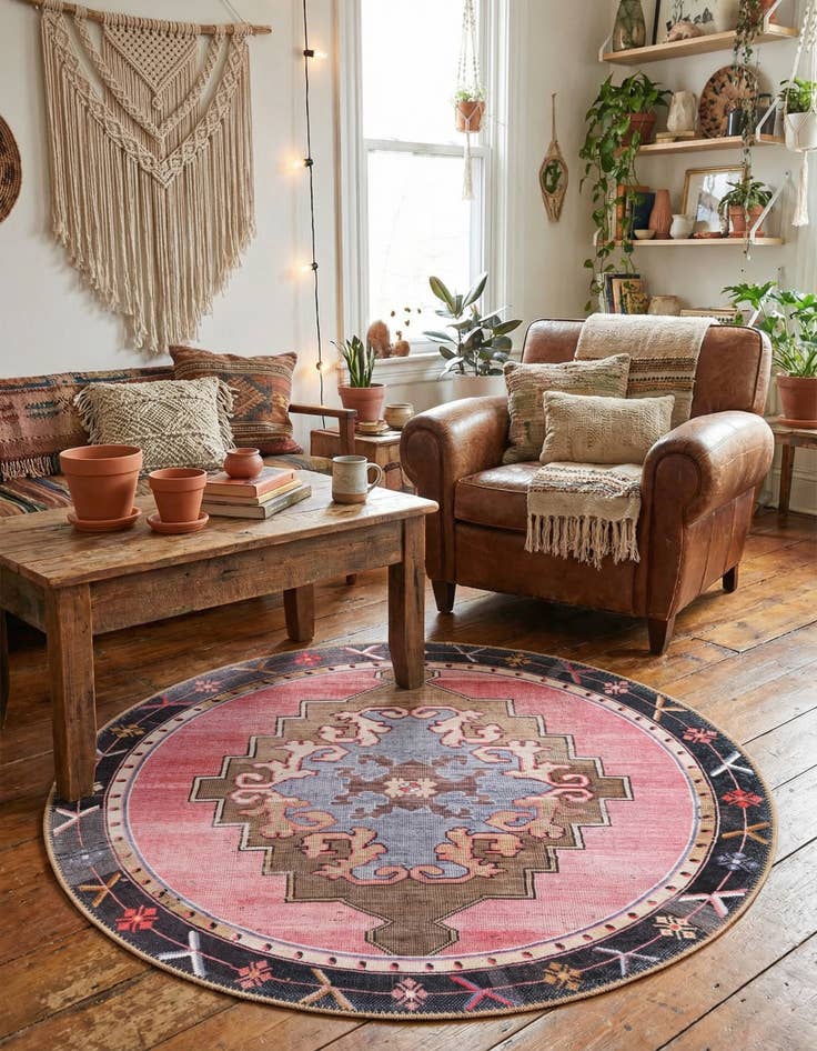 Detail image of  3' 6 x 3' 6 Timeless Round Rug