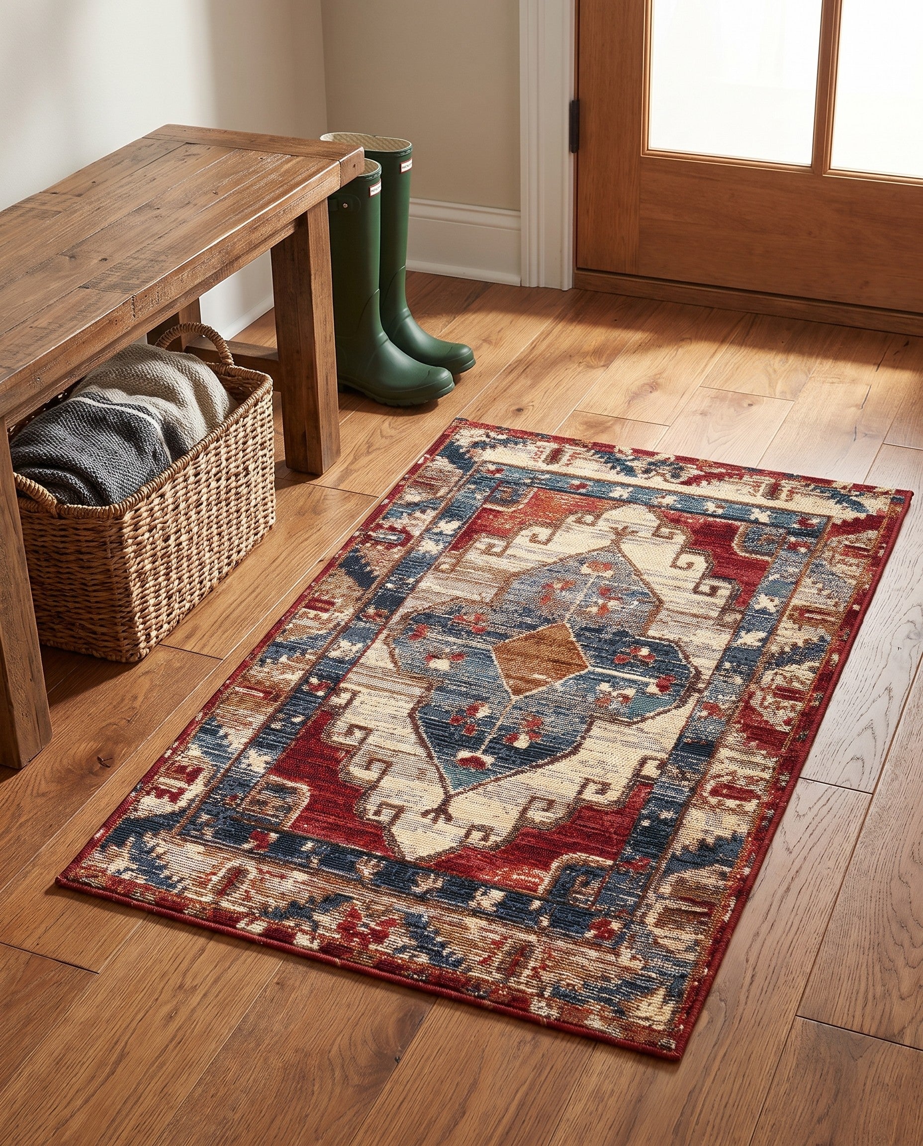 2' x 3' Easy-Clean Traditional Indoor / Outdoor Rug