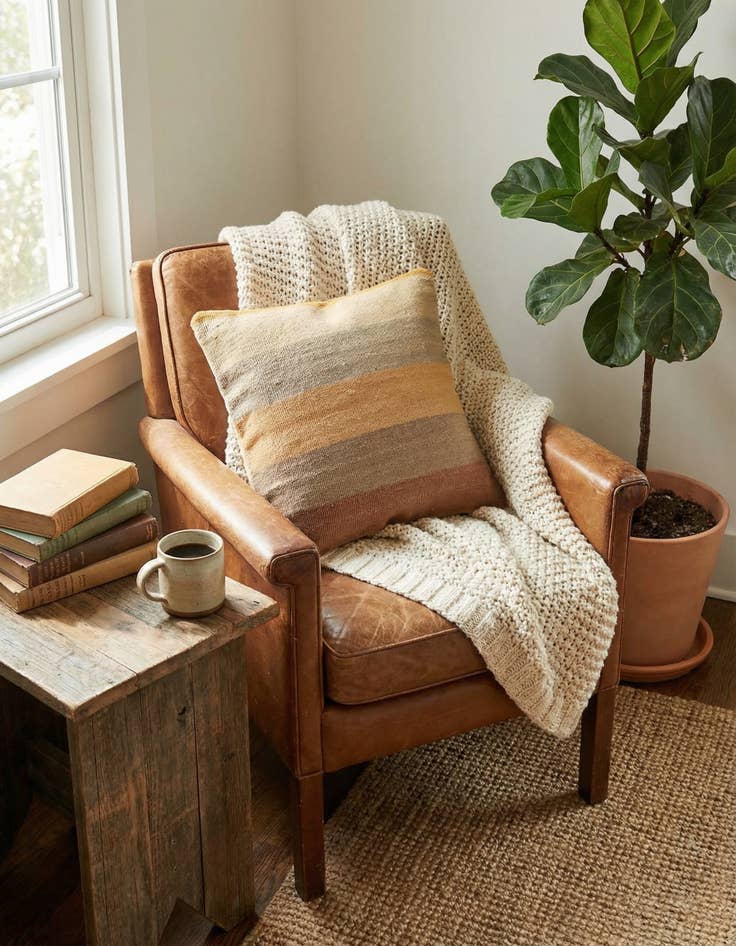 Detail image of  1' 5 x 1' 5  Hand Woven Pillow Wool Square Rug