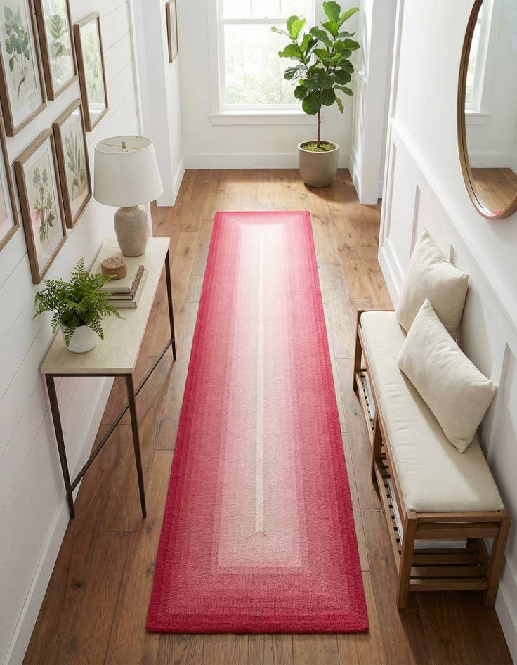 Detail image of 2' 7 x 12' Ombre Wool Runner Rug