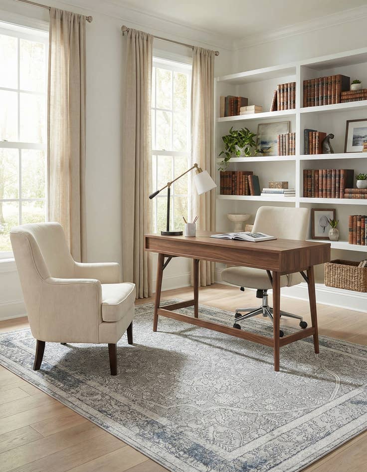 Detail image of 5' 3 x 7' 7 New Vintage Rug