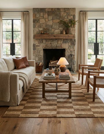 4' 7 x 7' Hand Knotted Kashkuli Gabbeh Oriental Wool Rug