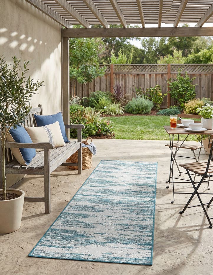 2' 7 x 10' Easy-Clean Modern Indoor / Outdoor...