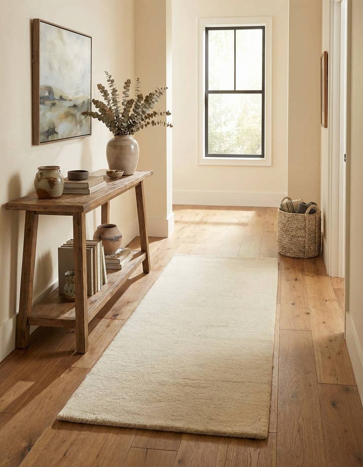 Detail image of 2' 4 x 4' 8  Hand Knotted Gabbeh Wool Runner Rug