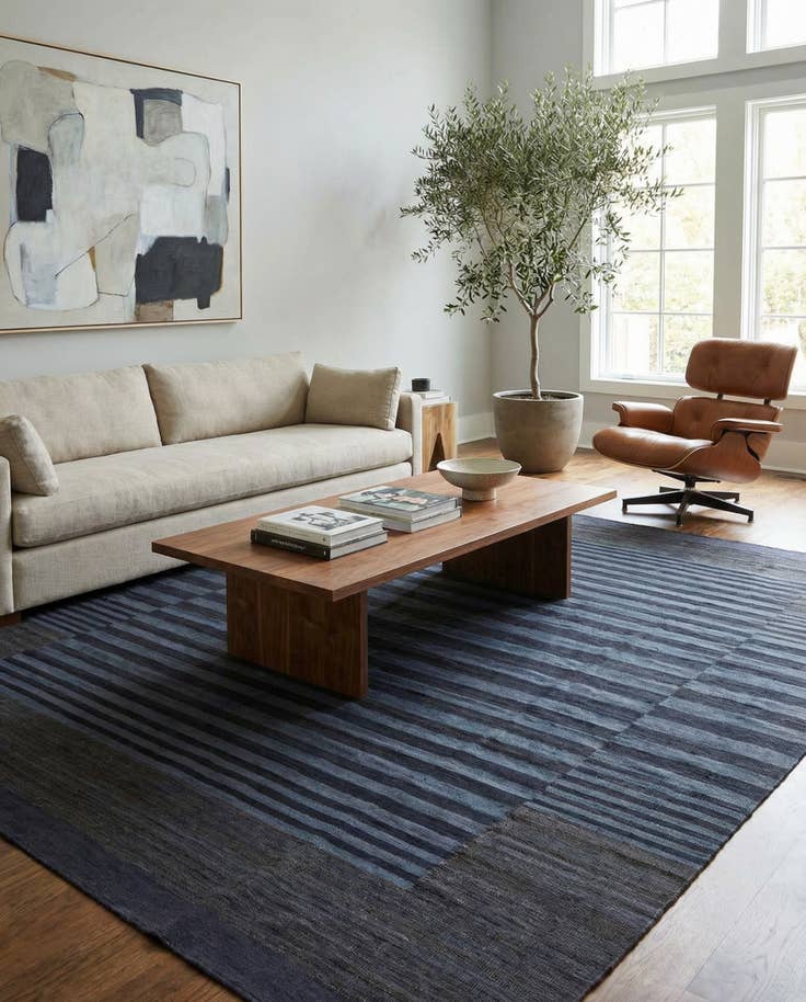 Detail image of 7' 10 x 9' 8 Hand Woven Kilim Modern Wool Rug
